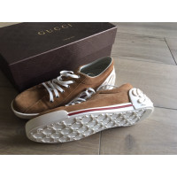 Gucci Trainers Suede in Brown
