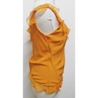 Christian Dior Bovenkleding Zijde in Oranje