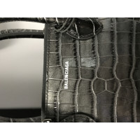 Balenciaga Tote Bag aus Leder in Grau