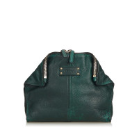 Alexander McQueen Clutch Bag Leather in Green