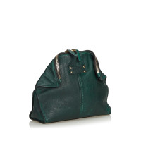 Alexander McQueen Clutch en Cuir en Vert