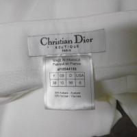 Christian Dior Anzug aus Viskose in Creme