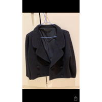 Balenciaga Jacke/Mantel aus Wolle in Schwarz