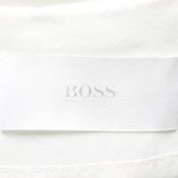 Hugo Boss Kleid aus Baumwolle in Weiß