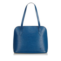 Louis Vuitton Lussac Leer in Blauw