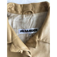 Jil Sander Jacket/Coat Leather in Ochre