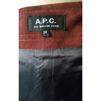 A.P.C. Skirt Suede in Brown