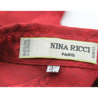 Nina Ricci Oberteil aus Seide in Rot