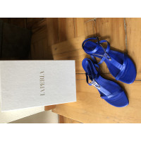 La Perla Sandalen aus Leder in Blau
