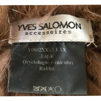 Yves Salomon Jacket/Coat Fur in Brown