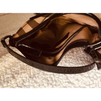 Burberry Shoulder bag Patent leather in Beige