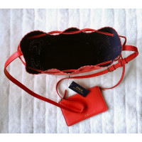 Ralph Lauren Umhängetasche aus Leder in Rot