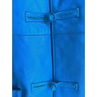 Shanghai Tang  Veste/Manteau en Cuir en Turquoise