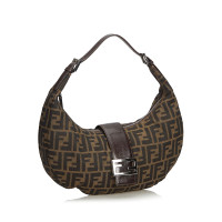 Fendi Borsa a tracolla in Tela in Marrone