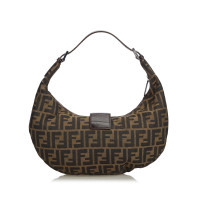 Fendi Borsa a tracolla in Tela in Marrone