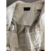 Mugler Blazer aus Leinen in Beige