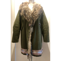 Bazar Deluxe Jacke/Mantel aus Pelz in Khaki