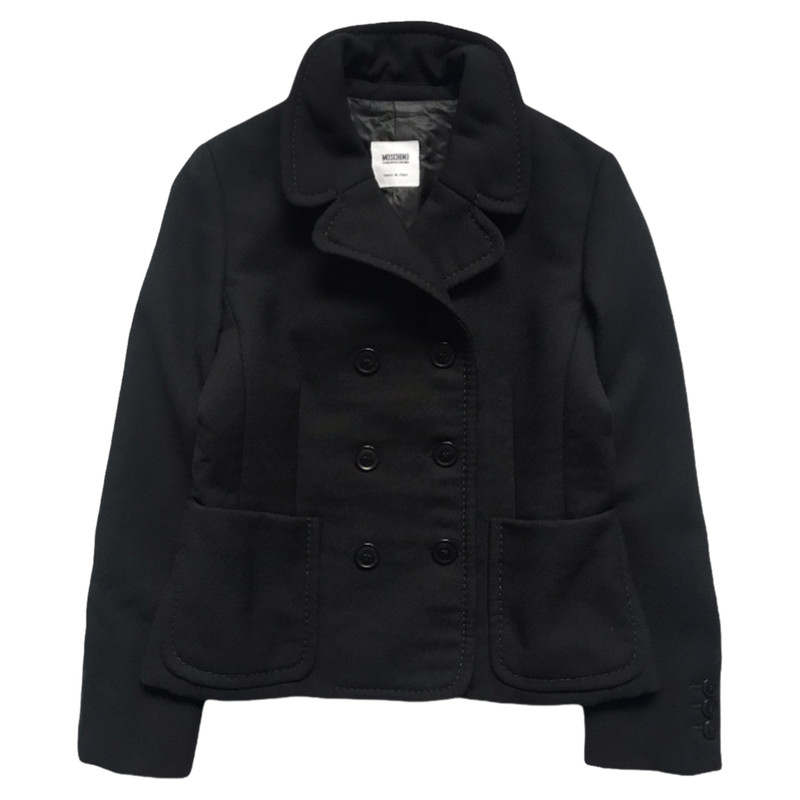 moschino black coat