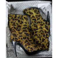 Philipp Plein Boots Leather in Gold