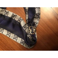 Gucci Schal/Tuch aus Seide in Blau