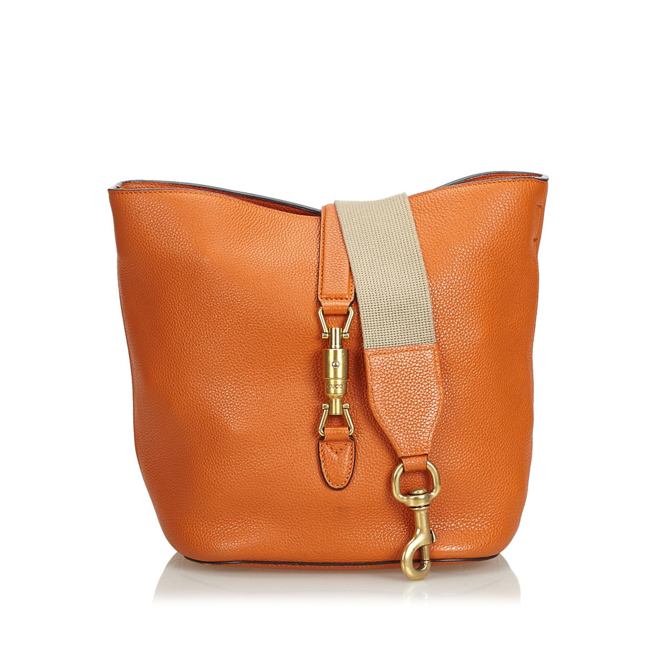 Gucci Shoulder bag Leather in Orange