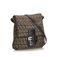 Fendi Schoudertas Canvas in Bruin