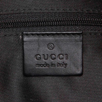 Gucci Jackie Flap Bag aus Wildleder in Schwarz