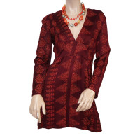 Antik Batik Vestito in Viscosa in Rosso
