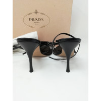 Prada Sandalen Leer in Zwart