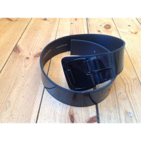 Burberry Belt Patent leather in Black