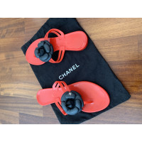 Chanel Sandales en Rouge