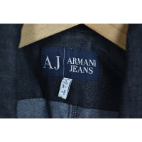 Armani Jeans Jas/Mantel Katoen in Zwart