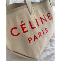 Céline Tote bag in Tela in Crema
