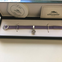 Longchamp Armband Leer in Violet