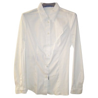 Prada White stretch poplin shirt tg.44