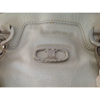 Céline Shopper Patent leather in White