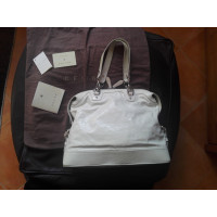 Céline Shopper Patent leather in White