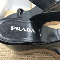 Prada Wedges Patent leather in Black