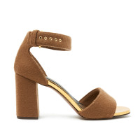 Marni Sandals Wool in Ochre