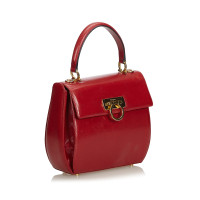 Salvatore Ferragamo Handtas Leer in Rood