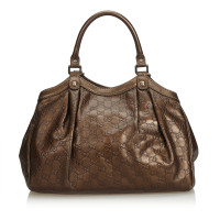 Gucci Borsa a tracolla in Pelle in Marrone