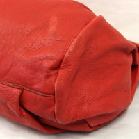 Pollini Clutch aus Leder in Rot