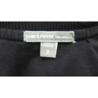 James Perse Jacke/Mantel aus Baumwolle in Schwarz