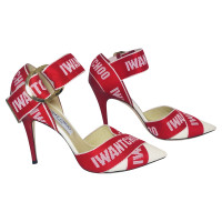 Jimmy Choo Sandali in Pelle in Rosso