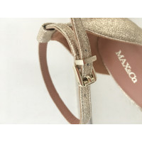 Max & Co Sandals Leather in Gold