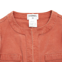 Chanel Veste/Manteau en Coton en Orange