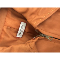 Max & Co Jacke/Mantel aus Leder in Orange
