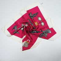 Christian Dior Schal/Tuch aus Seide in Fuchsia