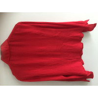 Escada Top en Soie en Rouge