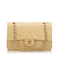 Chanel Classic Medium Double Flap Bag leather in beige